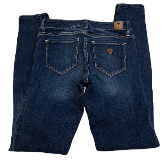 GUESS Power Skinny Low Jeans - Dark Wash - Size 25 - Picture 1 of 7